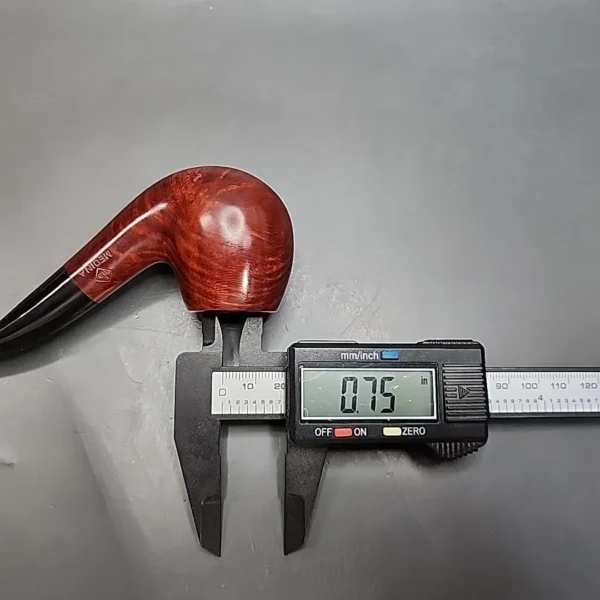 BBB Medina 18470 Smooth Bent Apple Estate Briar Pipe, Unsmoked - Image 13