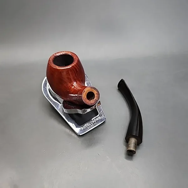 BBB Medina 18470 Smooth Bent Apple Estate Briar Pipe, Unsmoked - Image 14