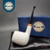 MBSD Meerschaum Deluxe Rusticated Pot Block Meerschaum Pipe, Briar-Mortise