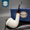 MBSD Meerschaum Deluxe Lattice Calabash Block Meerschaum Pipe, Briar-Mortise