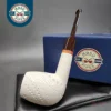 MBSD Meerschaum Deluxe Large Lattice Billiard Block Meerschaum Pipe, Briar-Mortise