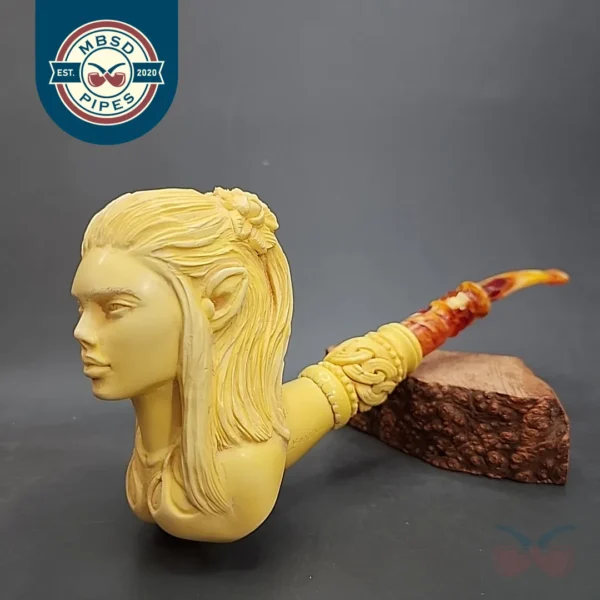 MBSD Masters Kenan Elf Princess Block Meerschaum Pipe, New