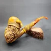 MBSD Meerschaum Masters by Kenan, XXL Dwarven Warrior, Block Meerschaum Pipe, New - Image 3