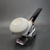 MBSD Meerschaum Deluxe Straight Rhodesian Block Meerschaum Pipe, Briar-Mortise - Image 4