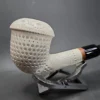 MBSD Meerschaum Deluxe Lattice Calabash Block Meerschaum Pipe, Briar-Mortise - Image 4