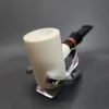MBSD Meerschaum Deluxe Smooth Poker Block Meerschaum Pipe, Briar-Mortise - Image 4