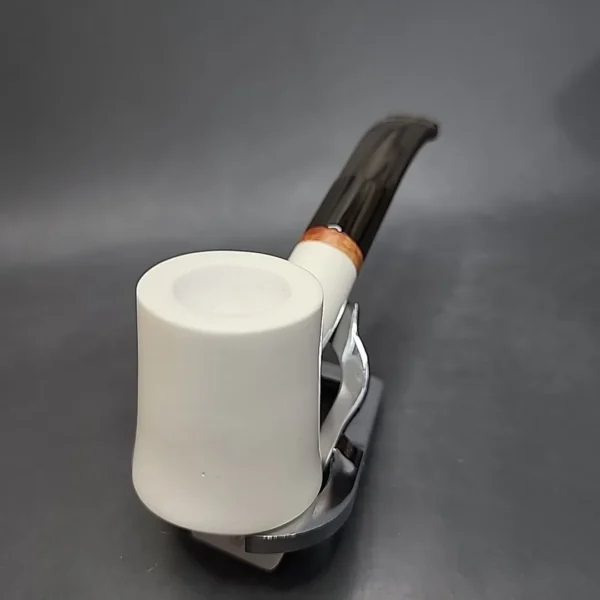 MBSD Meerschaum Deluxe Bo Pot Block Meerschaum Pipe, Briar-Mortise [SOLD OUT] - Image 5