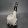 MBSD Meerschaum Deluxe Bent Egg Block Meerschaum Pipe, Briar-Mortise - Image 5