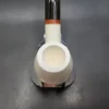 MBSD Meerschaum Deluxe Bent Brandy Block Meerschaum Pipe, Briar-Mortise - Image 5