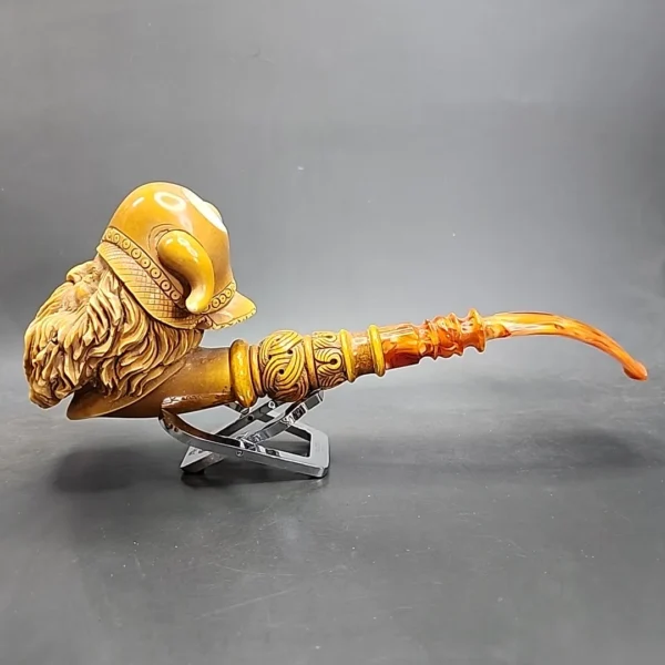 MBSD Meerschaum Masters by Kenan, XXL Dwarven Warrior, Block Meerschaum Pipe, New - Image 5