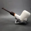 MBSD Meerschaum Deluxe Lattice Block Meerschaum Pipe, Briar-Mortise - Image 7