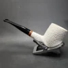 MBSD Meerschaum Deluxe Rusticated Pot Block Meerschaum Pipe, Briar-Mortise - Image 7