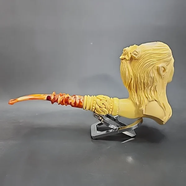 MBSD Masters Kenan Elf Princess Block Meerschaum Pipe, New - Image 7