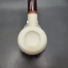 MBSD Meerschaum Deluxe Bent Rhodesian Block Meerschaum Pipe, Briar-Mortise - Image 7