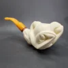 MBSD Meerschaum Deluxe Claw by Kenan Block Meerschaum Pipe, Briar-Mortise - Image 7