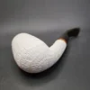 MBSD Meerschaum Deluxe Bent Egg Block Meerschaum Pipe, Briar-Mortise [SOLD] - Image 8