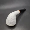 MBSD Meerschaum Deluxe Straight Rhodesian Block Meerschaum Pipe, Briar-Mortise - Image 8