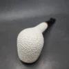 MBSD Meerschaum Deluxe Rusticated Pot Block Meerschaum Pipe, Briar-Mortise - Image 8