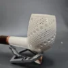 MBSD Meerschaum Deluxe Large Lattice Billiard Block Meerschaum Pipe, Briar-Mortise - Image 8