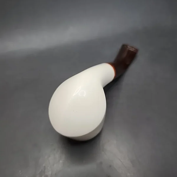 MBSD Meerschaum Deluxe Bo Pot Block Meerschaum Pipe, Briar-Mortise - Image 8