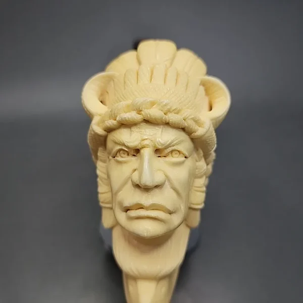 SMS Baglan Double Block Meerschaum Pipe, Display Case, Unsmoked - Image 8