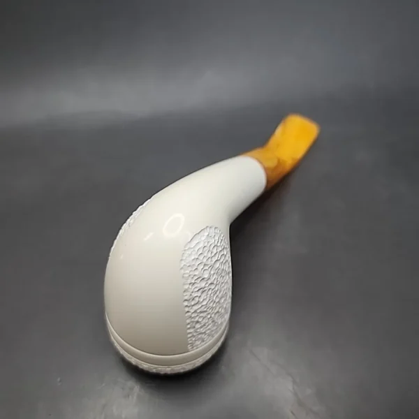 MBSD Meerschaum Deluxe Bent Dublin Block Meerschaum Pipe, Briar-Mortise [SOLD OUT] - Image 9
