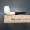 MBSD Meerschaum Deluxe Devil Anse Block Meerschaum Pipe, Briar-Mortise - Image 9