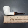 MBSD Meerschaum Deluxe Lattice Block Meerschaum Pipe, Briar-Mortise - Image 9