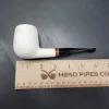 MBSD Meerschaum Deluxe Rusticated Pot Block Meerschaum Pipe, Briar-Mortise - Image 9