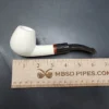MBSD Meerschaum Deluxe Bent Egg Block Meerschaum Pipe, Briar-Mortise - Image 9
