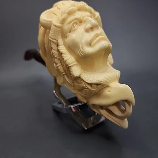 SMS Baglan Double Block Meerschaum Pipe, Display Case, Unsmoked - Image 9