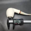 MBSD Meerschaum Deluxe Bent Egg Block Meerschaum Pipe Briar-Mortise, 9mm - Image 10