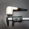 MBSD Meerschaum Deluxe Rusticated Pot Block Meerschaum Pipe, Briar-Mortise - Image 10