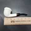 MBSD Meerschaum Deluxe Lattice Calabash Block Meerschaum Pipe, Briar-Mortise - Image 10