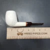 MBSD Meerschaum Deluxe Large Lattice Billiard Block Meerschaum Pipe, Briar-Mortise - Image 10
