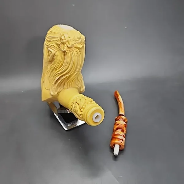 MBSD Masters Kenan Elf Princess Block Meerschaum Pipe, New - Image 10