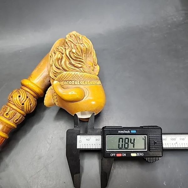 MBSD Meerschaum Masters by Kenan, XXL Dwarven Warrior, Block Meerschaum Pipe, New - Image 10