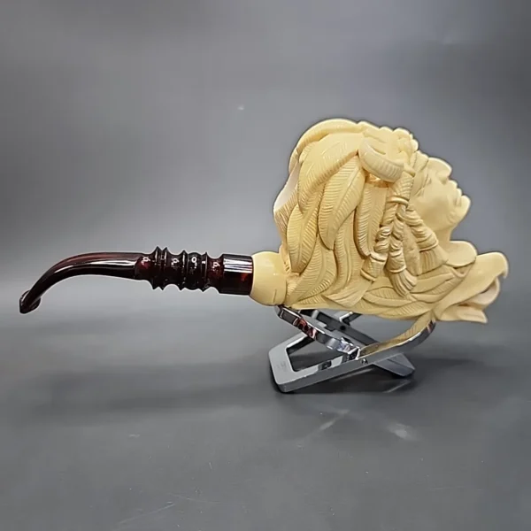SMS Baglan Double Block Meerschaum Pipe, Display Case, Unsmoked - Image 10