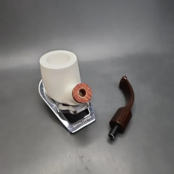 MBSD Meerschaum Deluxe Bo Pot Block Meerschaum Pipe, Briar-Mortise - Image 11