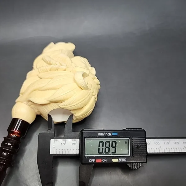 SMS Baglan Double Block Meerschaum Pipe, Display Case, Unsmoked - Image 13
