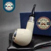 MBSD Meerschaum Spigot Silver Cap Apple Block Meerschaum Pipe