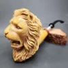 MBSD Meerschaum Deluxe XXL Lion Block Meerschaum Pipe, Briar-Mortise - Image 3