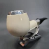 MBSD Meerschaum Spigot Silver Cap Apple Block Meerschaum Pipe - Image 4