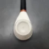 MBSD Meerschaum Deluxe Eskimo Block Meerschaum Pipe, Briar-Mortise - Image 5