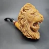 MBSD Meerschaum Deluxe XXL Lion Block Meerschaum Pipe, Briar-Mortise - Image 5