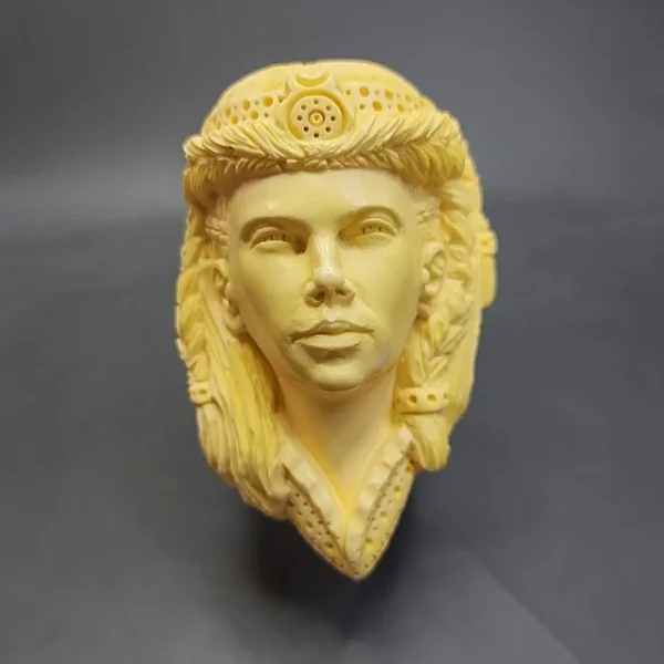 MBSD Meerschaum Masters, XXL Viking Woman, Block Meerschaum Pipe, New - Image 5