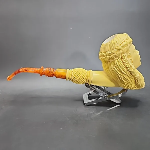 MBSD Meerschaum Masters, XXL Viking Woman, Block Meerschaum Pipe, New - Image 7