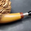 MBSD Meerschaum Deluxe XXL Lion Block Meerschaum Pipe, Briar-Mortise - Image 8
