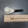 MBSD Meerschaum Deluxe Eskimo Block Meerschaum Pipe, Briar-Mortise - Image 9