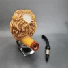 MBSD Meerschaum Deluxe XXL Lion Block Meerschaum Pipe, Briar-Mortise - Image 9